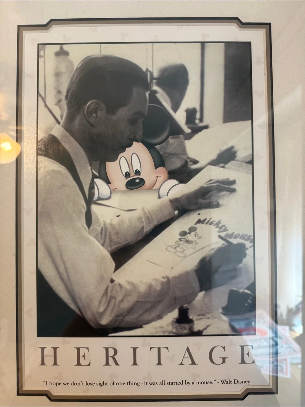 Walt Disney Quote Silver Framed Wall Art - 16x20
